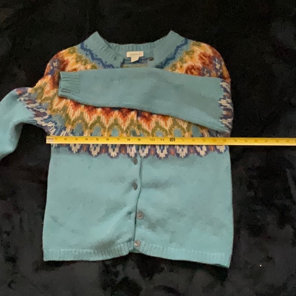Fair Isle wool cardigan sweater XS - Picture 5 of 9